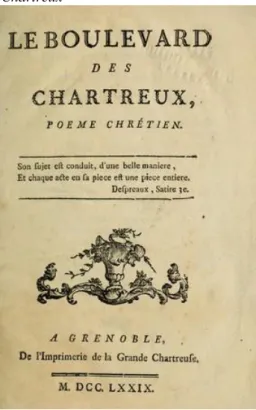 Figura 9 – Contracapa de Boulevard des  Chartreux