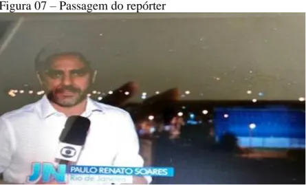 Figura 07 – Passagem do repórter 