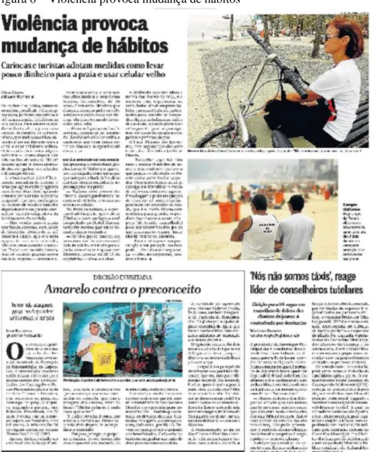 Figura 6 – Violência provoca mudança de hábitos 