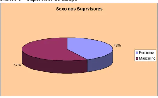 Tabela 6 – Faixa etária dos supervisores 