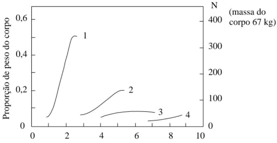 Figura 2.4 - Amplitudes das componentes de Fourier para uma caminhada regular [33] 