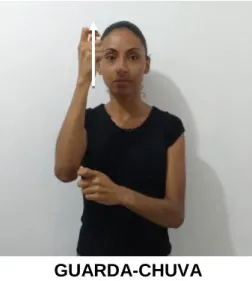 Figura 12: Exemplo de sinal simples na Libras 