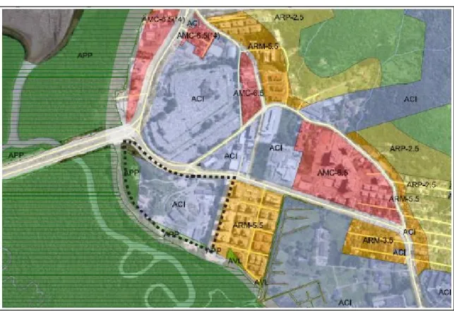 Figura 7 - Mapa do Plano Diretor: zoneamento para o CTReS
