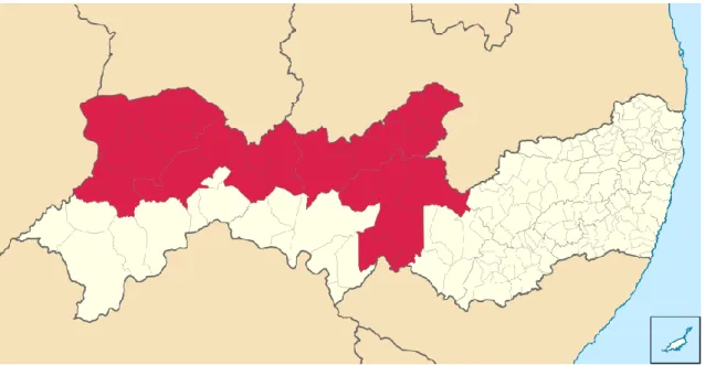 Figura 3 – Mapa da Mesorregião do Sertão Pernambucano 