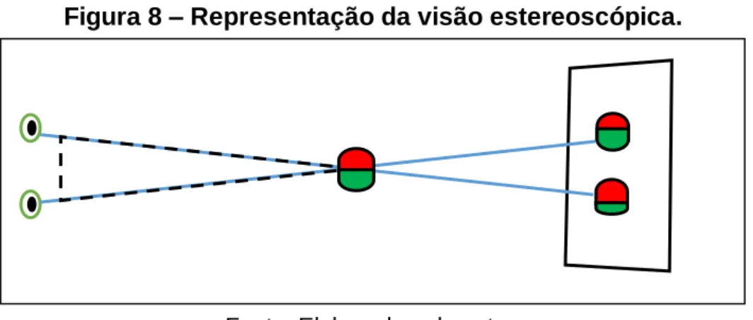 Figura 8 – Representação da visão estereoscópica.