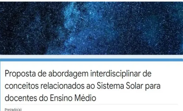 Fig. 4.2: Formulário eletrônico utilizados na aplicação do pré-teste e pós-teste.