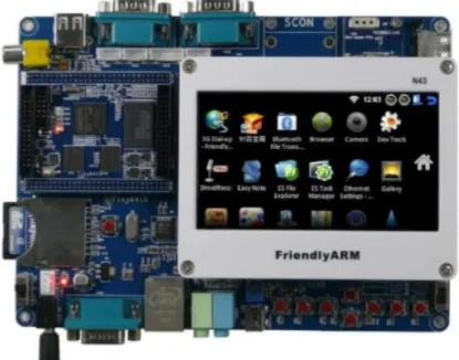 Figura 22 - Controlador ARM, Friendly ARM tiny 6410 com display touch embutido. 
