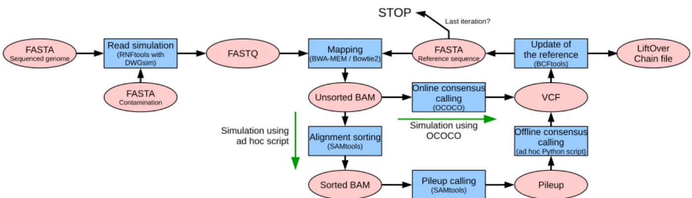 Figure 4. Dynamic Mapping Simulator: overview of the pipeline. Reads are selected for mapping as illustrated in Fig