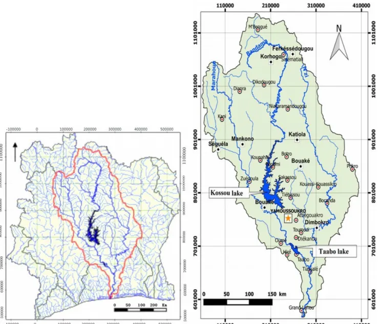 Fig. 2.  Bassin versant du Bandama