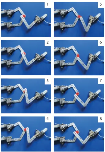 Fig. 7. Motion generation via a driven demonstrator built in the South- South-West State University of Kursk