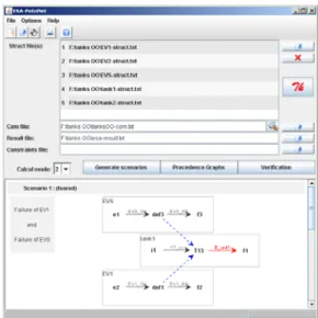 Fig. 1 ESA PetriNet screen snapshot 