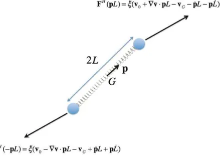 Fig. 1 Extensible rod immersed in a flow.