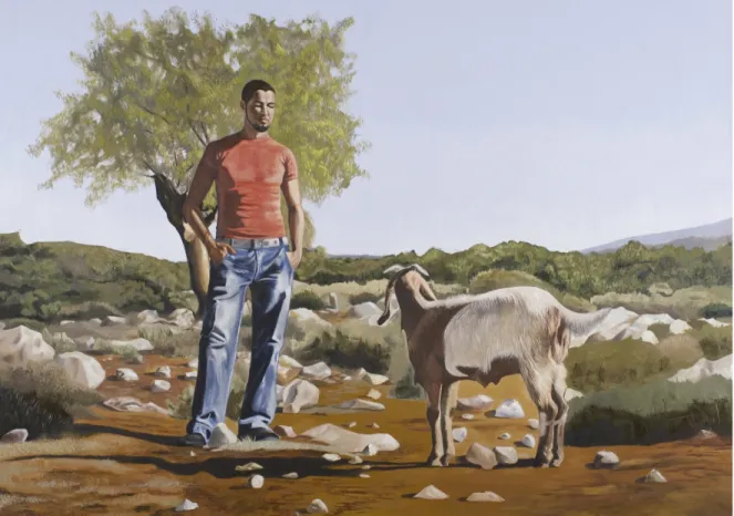 Figure 7: Durar Bacri, Self-portrait with a goat, 2006 