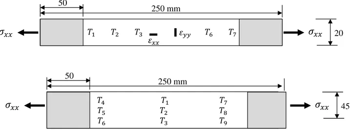Fig 6. Dimensions nominales en mm des éprouvettes testées en fatigue et auto-échauffement