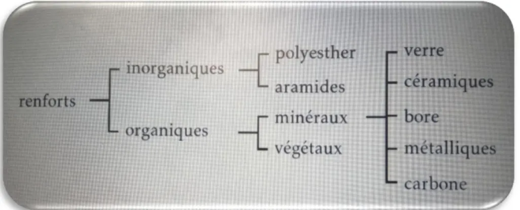 Figure II.3 – Types de renforts 