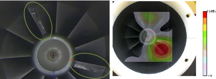 Figure 8:  Obstacles on blades