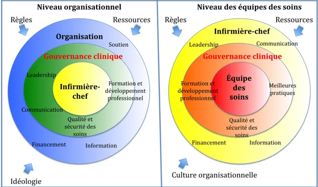 Figure 2 : Les deux niveaux de la gouvernance clinique  