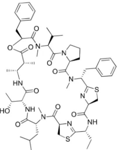 Figure 16. Chemical structure of grassypeptolide A.