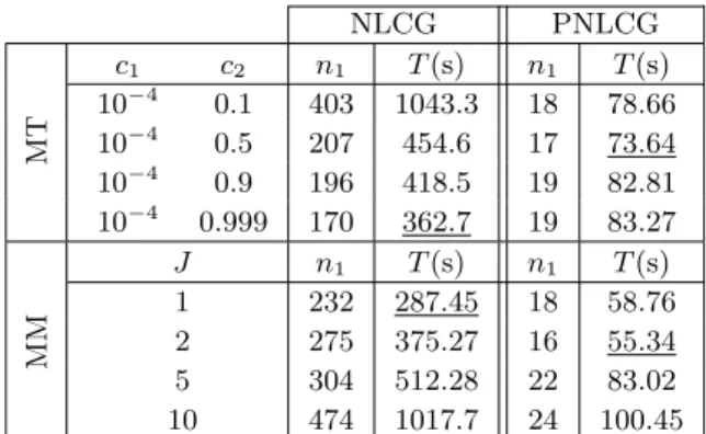Table 1 summarizes the performance results in terms of iteration number n 1 and computation time T on an Intel Pentium 4 3.2 GHz, 3 GB RAM