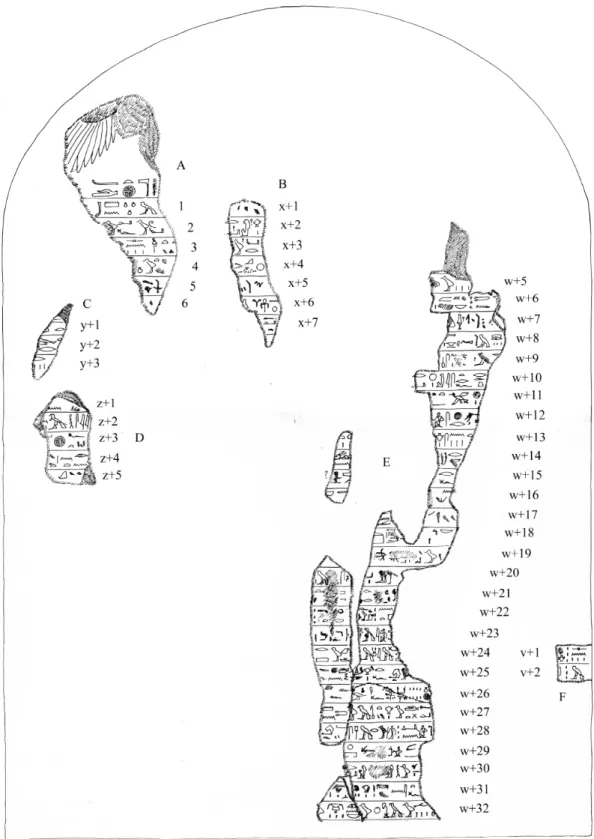 Fig. 2 — Stèle de Kamosis (dessin L. Gabolde).