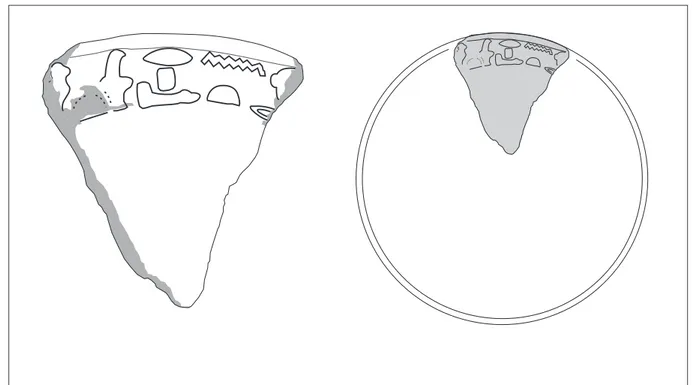 Fig. 8. Table d’offrandes de Hornit, mastaba F 13, d’après la photographie in Bisson, FIFAO 2, pl