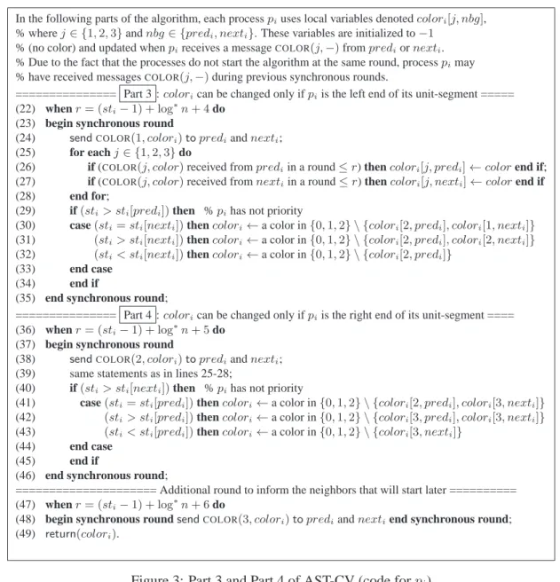 Figure 3: Part 3 and Part 4 of AST-CV (code for p i )