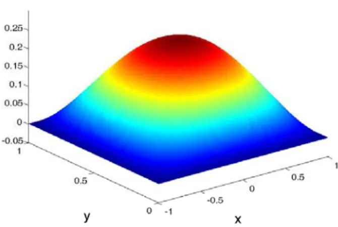 Figure 12: Computed solution in the whole domain resulting of the combination of contributions to the solution depicted in Fig