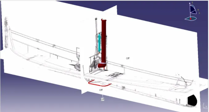 Figure 6. Integration of 2D drawings in the CAD model 