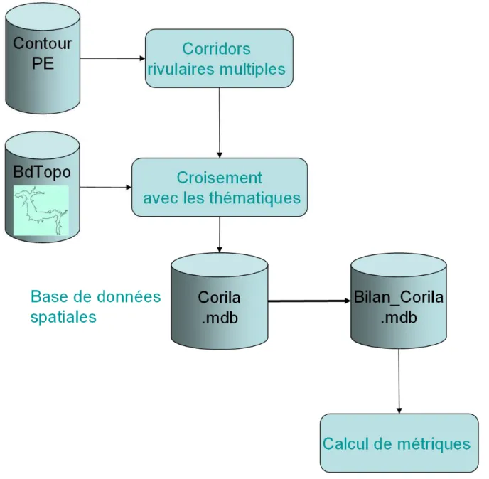 Figure 3 : étapes nécessaire à l’application de Corila 