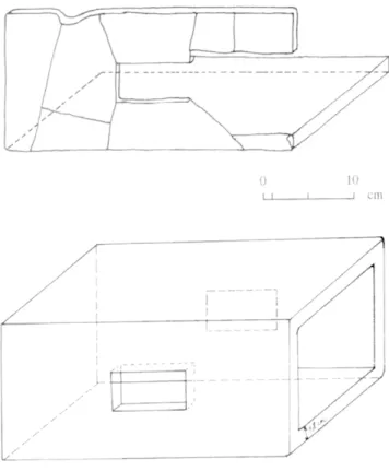 Fig. 36 :  Restitution hypothétique de la conduite  de chauffage. 