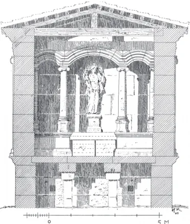 Fig. 10. L’adyton du temple de Aïn Hersha (Krencker 1938, 249, fig. 385).