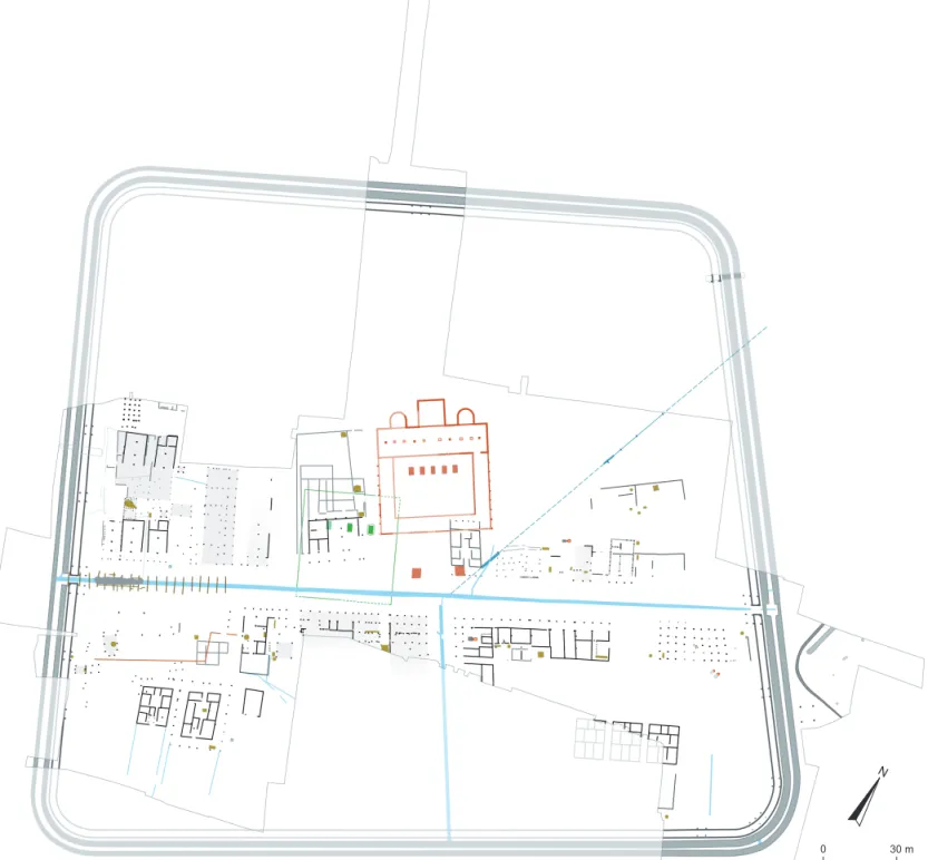 Fig. 5 – Plan général de Waldgirmes (d’après A. Becker, 2008-2009). 