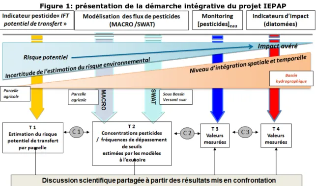 Figure 1: présentation de la démarche intégrative du projet IEPAP 