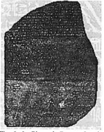 Fig. 6 : La Pierre de Rosette Londres.
