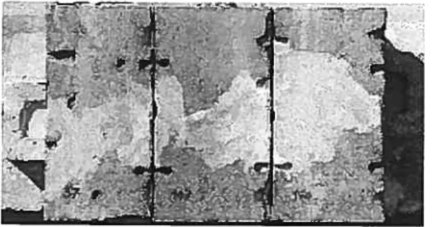 Fig. 11 Lits dattente, vue verticale. Des indices qui permettent aux egyptologue didentifier la position initiale du bloc