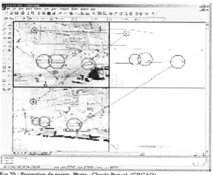 Fig 20 Projection de points Photo Claude Pansel (GRCAO)