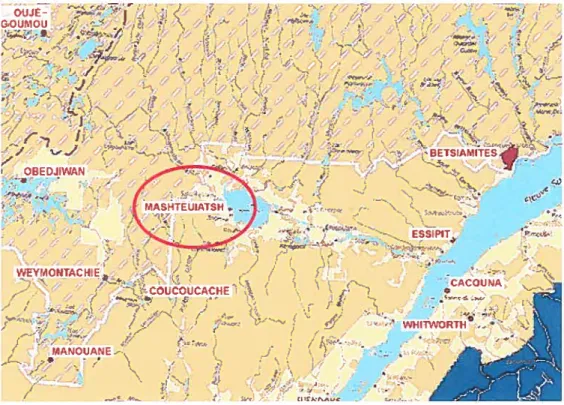 Figure 2 - Localisation de Mashteuiatsh