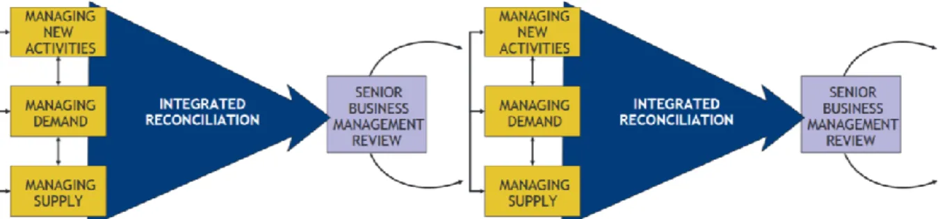 Figure 2: Sales and Operations Planning process (adapted from Coldrick et al. (2003)) 