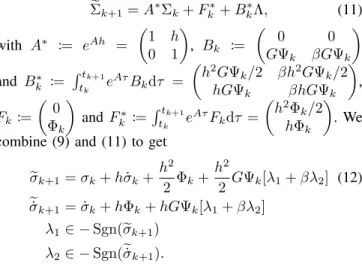 Fig. 2: Evolution of the precision e ¯ with respect to the sampling time for both implicit and explicit discretizations.