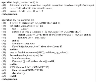 Figure 5: Transaction begin/commit.