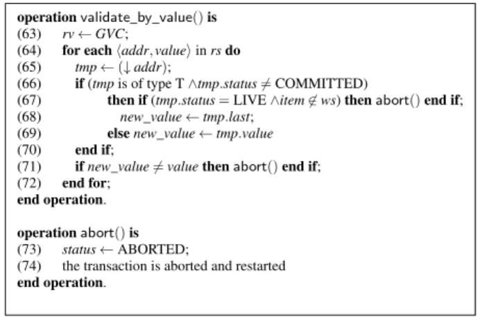 Figure 6: Transactional helper operations.