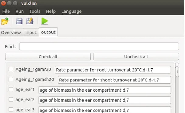 Figure 6 : Exemple d'onglet Output 