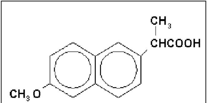 Figure  4. Structure chimique du naproxène 
