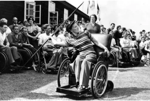 Figure 1.11 – « Seuls les athlètes en fauteuil roulant pouvaient participer aux Jeux de Rome alors même que le village paralympique n’était pas accessible