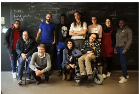 Figure 2. Equipe ayant participé à un parcours eFabrik. Copyright eFabrik.  