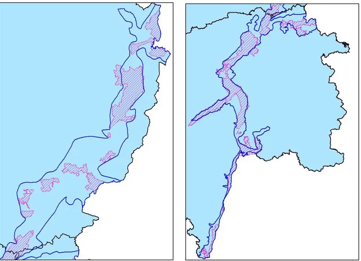 Figure 1 : Znieff de type I du Val de Saône en Côte d’Or et en Saône-et-Loire 