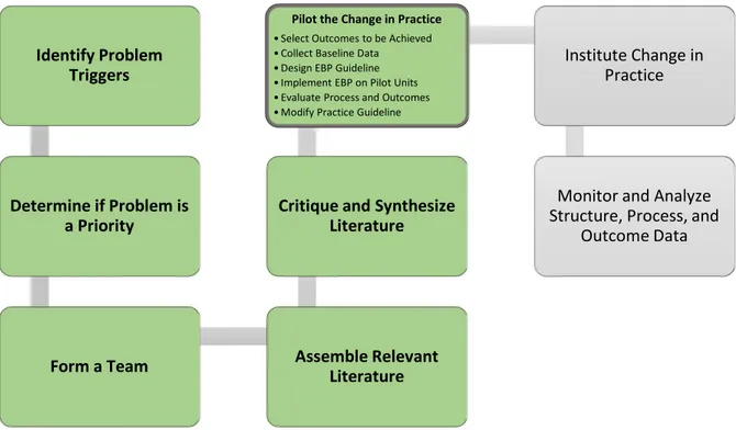 Figure 1: Adapted from the Iowa Model for Evidence-Based Practice (Titler et al., 2001) 