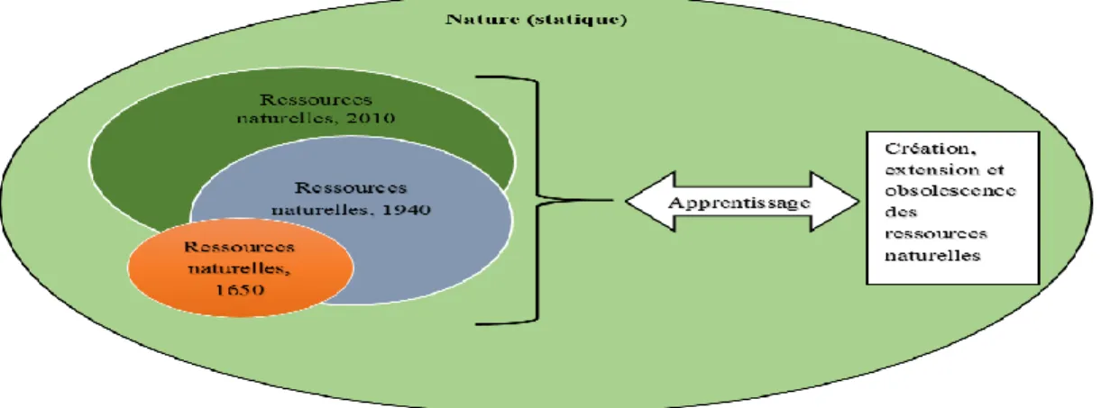 Figure 1 – La nature, les ressources naturelles et l’apprentissage 