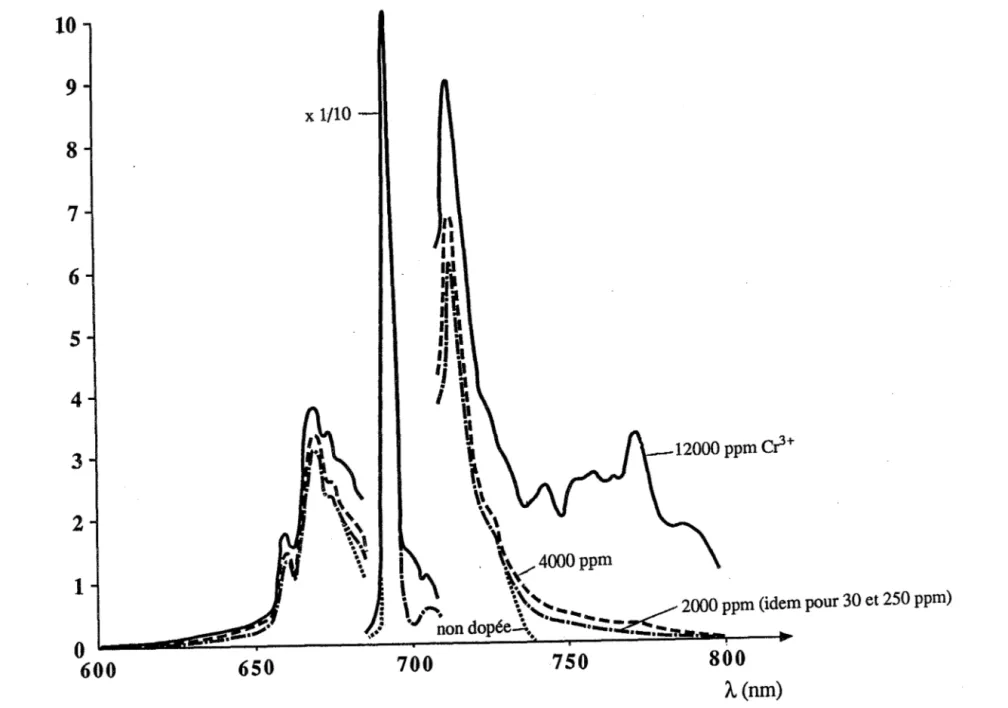 Figure  19A  :  spectres  de  fluorescence  optique 