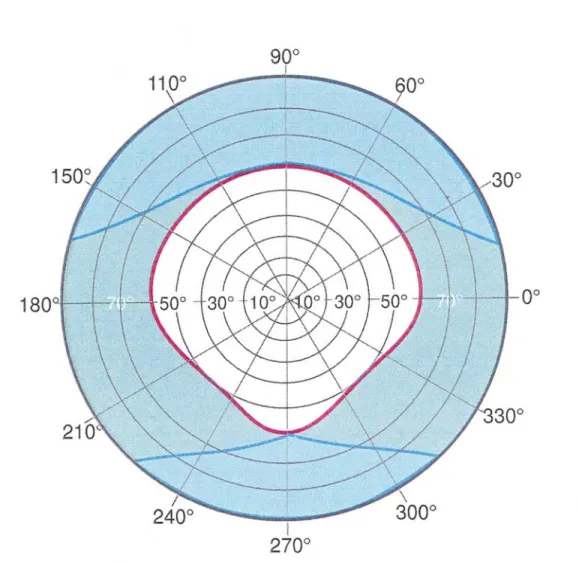 Figure 4.2.  C h a m p visuel binoculaire 